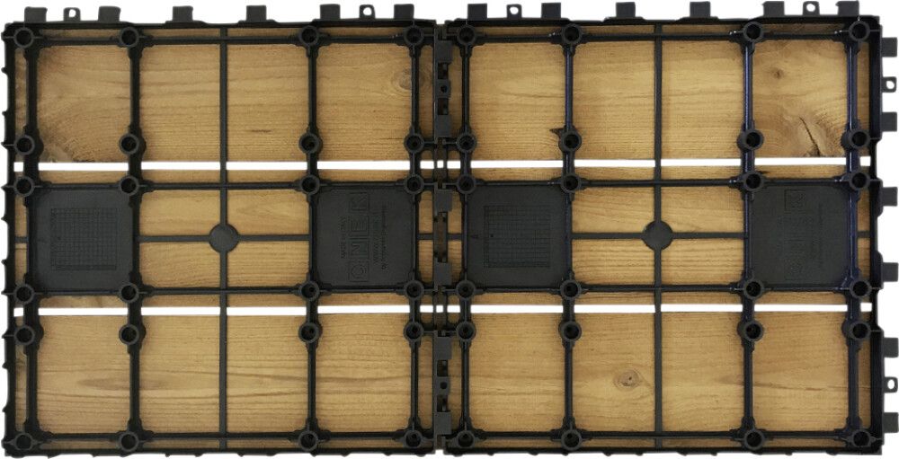 Klick plaat 30 x 60 cm, pruun