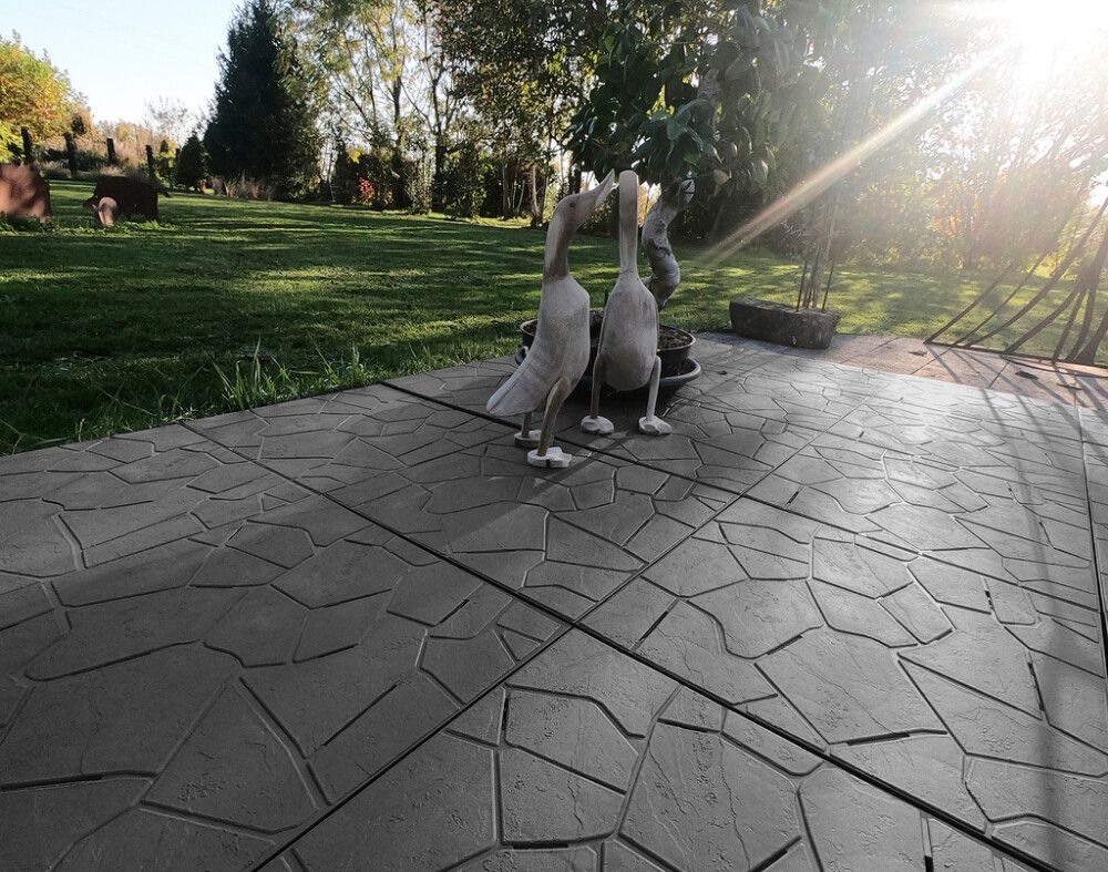 Klick plaat 38 x 38 cm, antratsiit