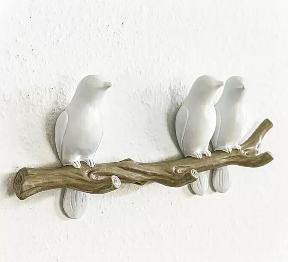 Nagi linnud valge 3 konksuga