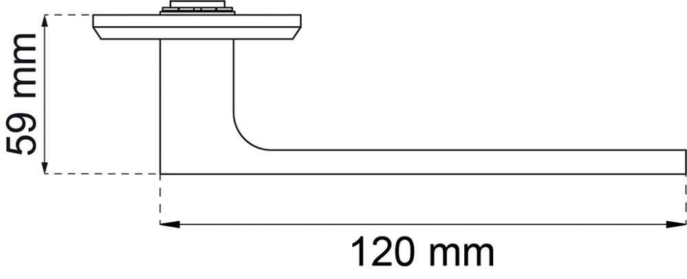 Välisukse link Habo A2560 must