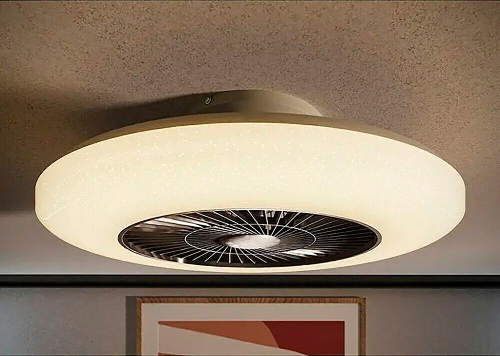 LED-plafoon ventilaatoriga Proklima Ø 59,5 cm