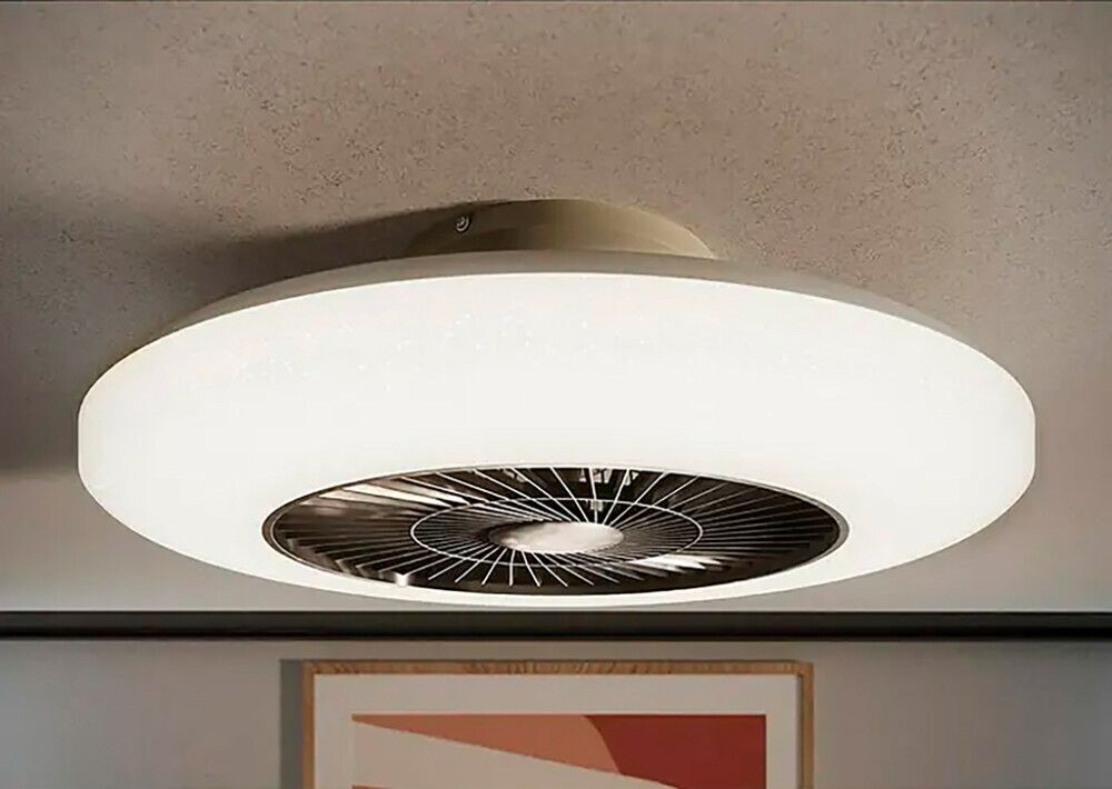 LED-plafoon ventilaatoriga Proklima Ø 59,5 cm