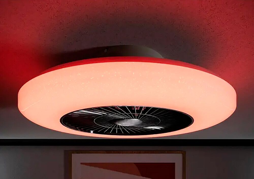 LED-plafoon ventilaatoriga Proklima Ø 59,5 cm