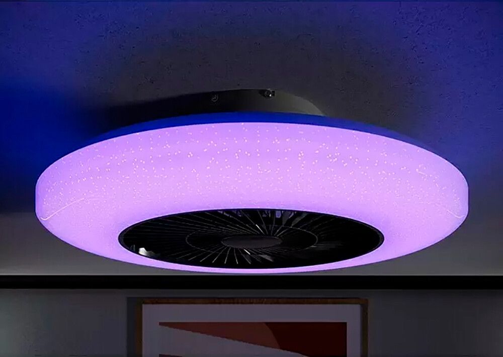 LED-plafoon ventilaatoriga Proklima Ø 59,5 cm