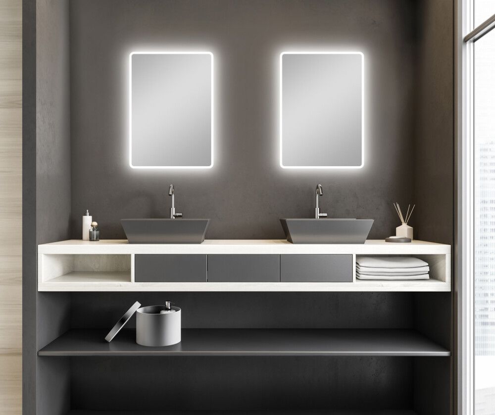 LED-peegel DSK Silver Sunlight 70 x 50 cm