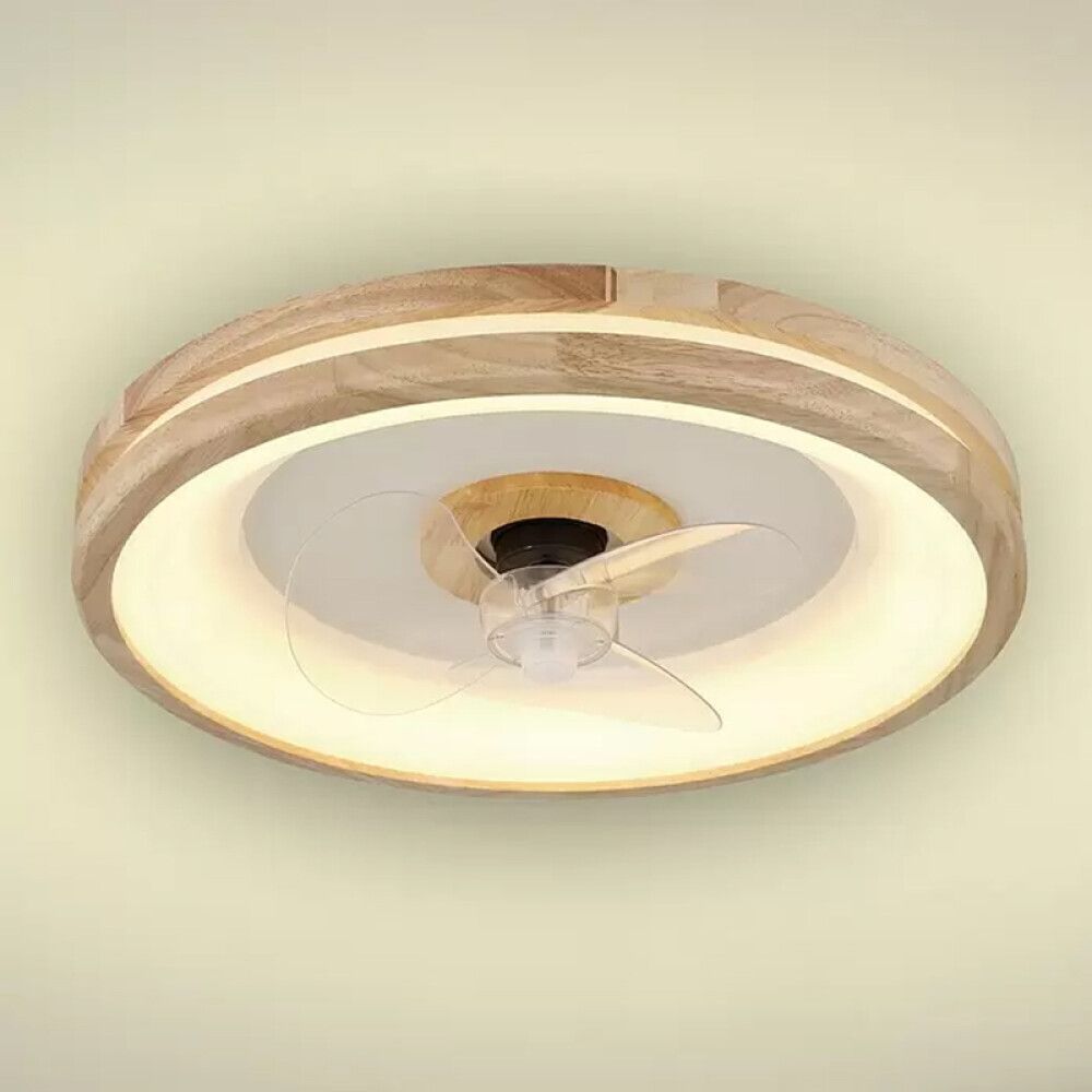 LED-plafoon Voltomat ventilaatoriga Santana Ø 50 cm