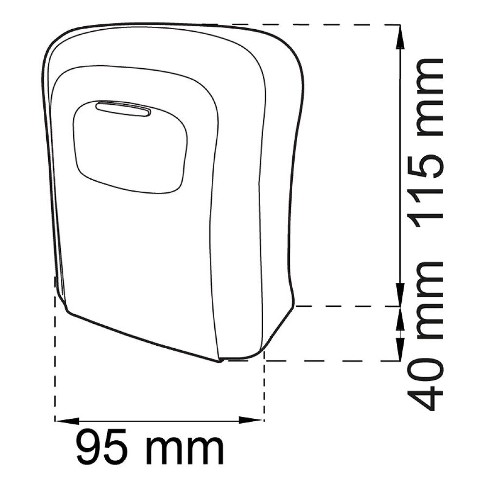 Võtmekapp Habo 103 must