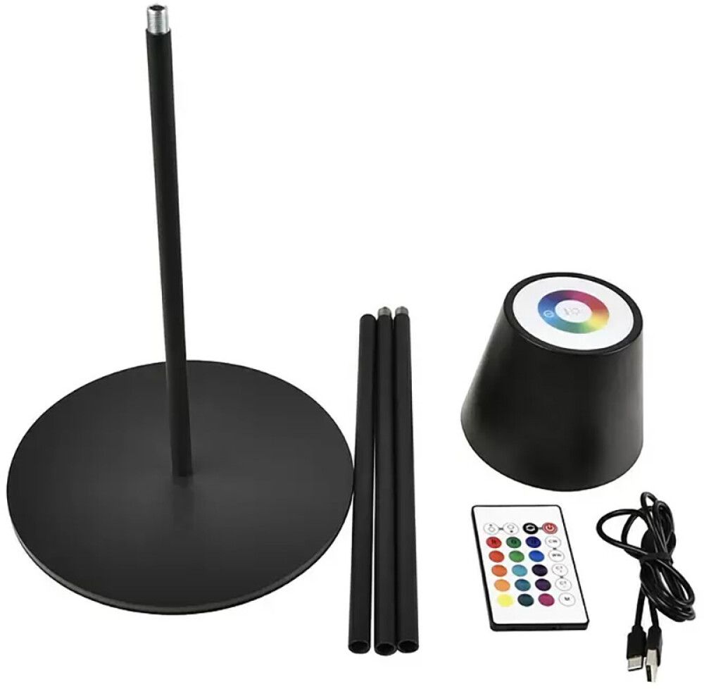 Põrandavalgusti laetav Paola must