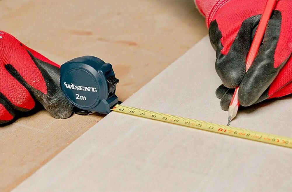 Võtmehoidja/mõõdulint 2 m karabiiniga