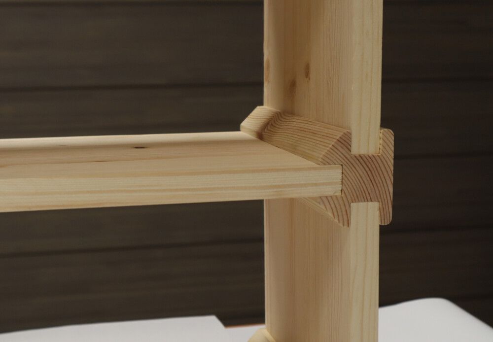 Riiuliühendus LamBoard mänd 45 x 57 x 1000 mm