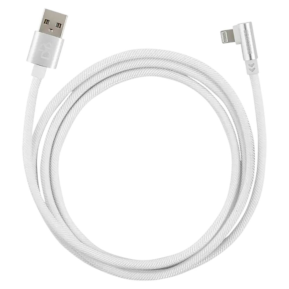 USB-kaabel Bauhaus USB-A/Lightning 90° valge 1 m