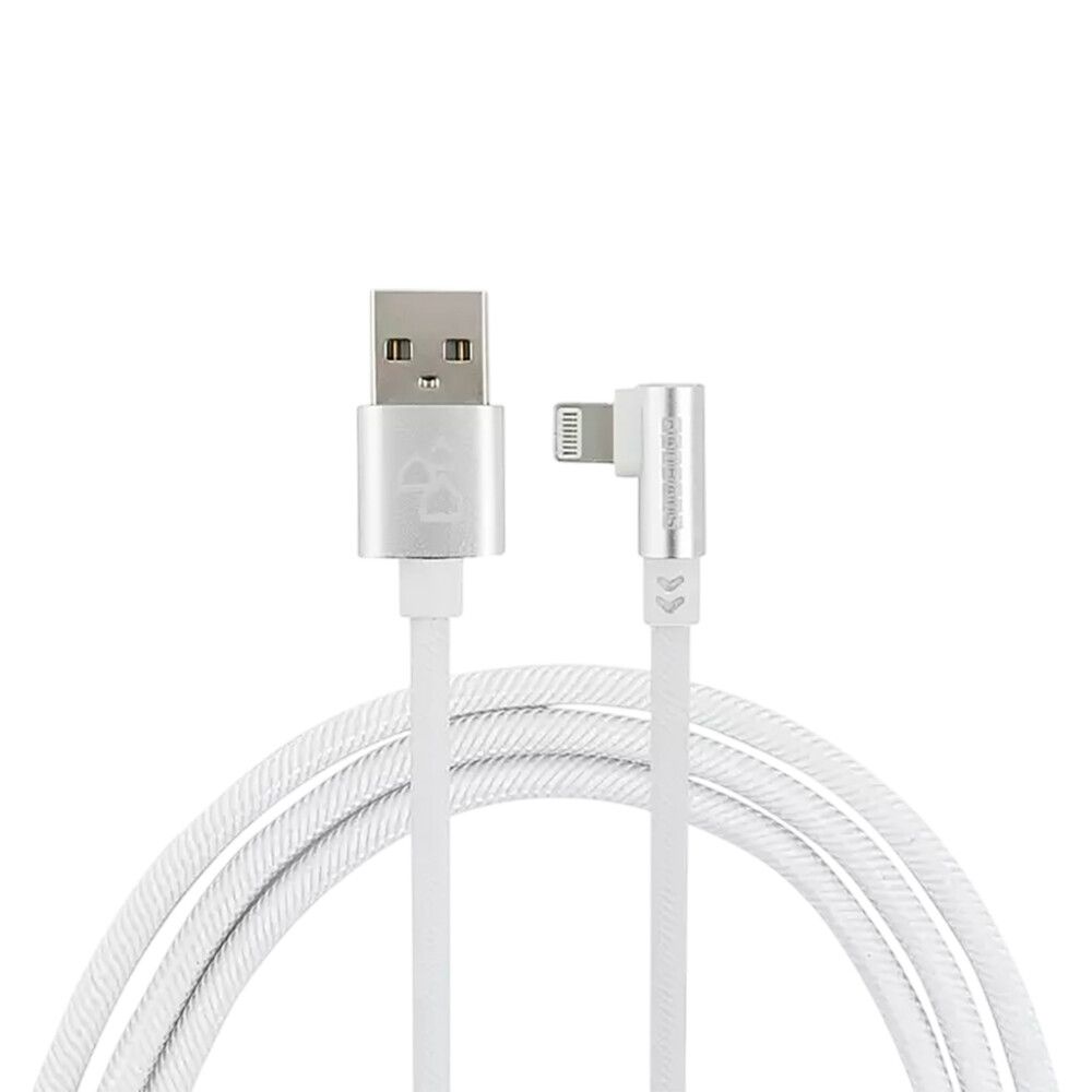 USB-kaabel Bauhaus USB-A/Lightning 90° valge 1 m