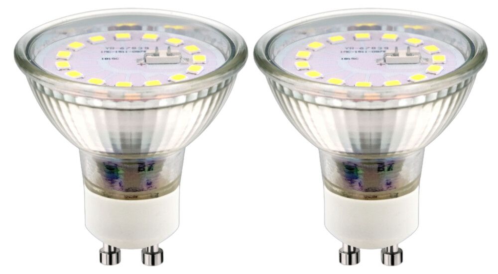 LED-lambid Voltolux GU10, 4 W, 445 lm, külm valge - 2 tk