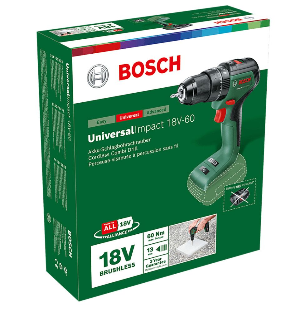 Akulööktrell Bosch UniversalImpact 18V-60 Solo
