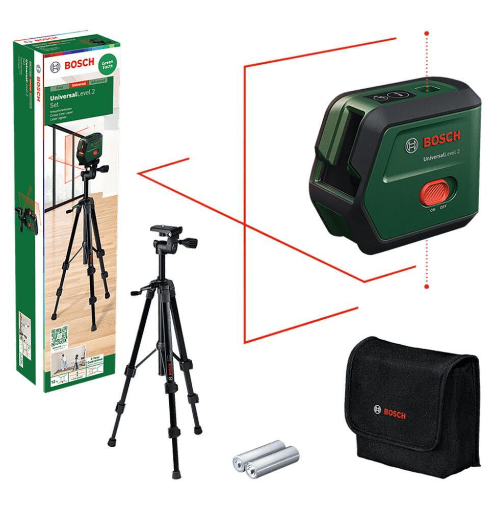 Ristjoonlaser UniversalLevel 2 Set