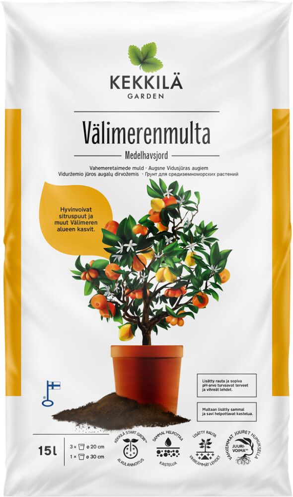 Vahemeretaimede muld Kekkilä 15 l