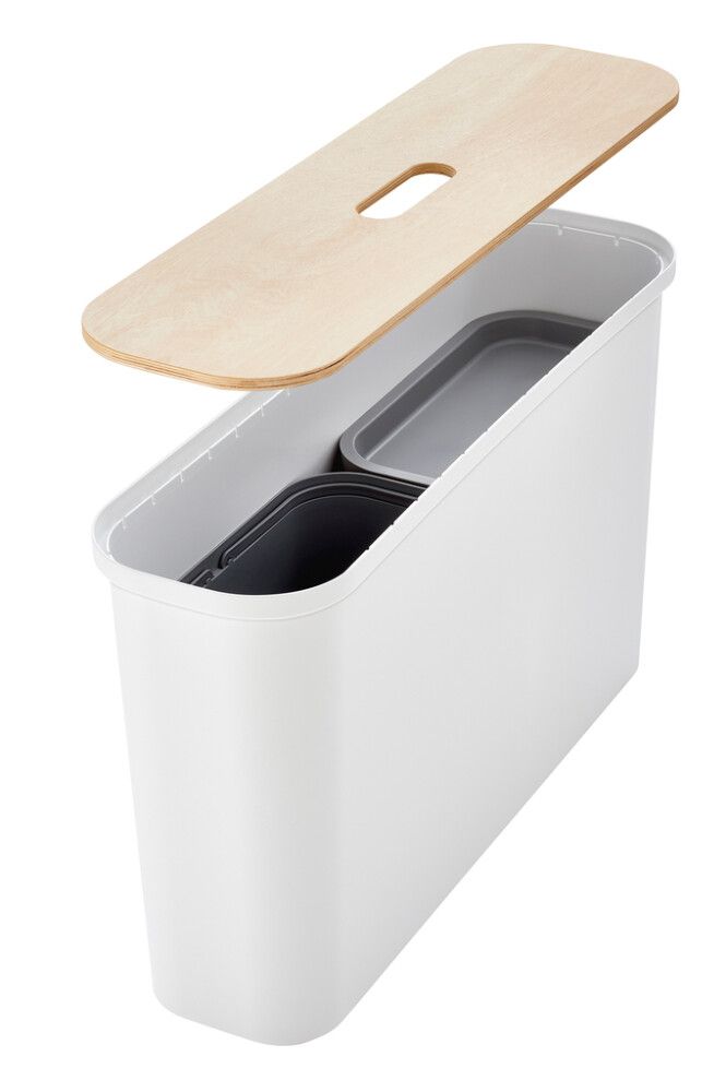 Jäätmete sorteerimiskast SmartStore™ Collect Slim 46 l valge