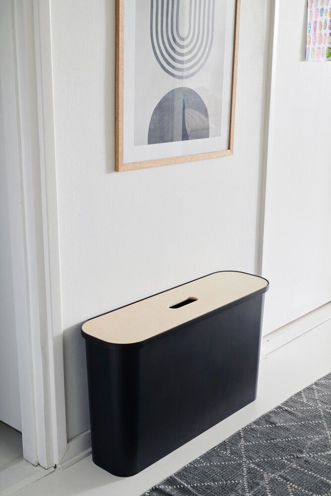 Jäätmete sorteerimiskast SmartStore™ Collect Slim 46 l must