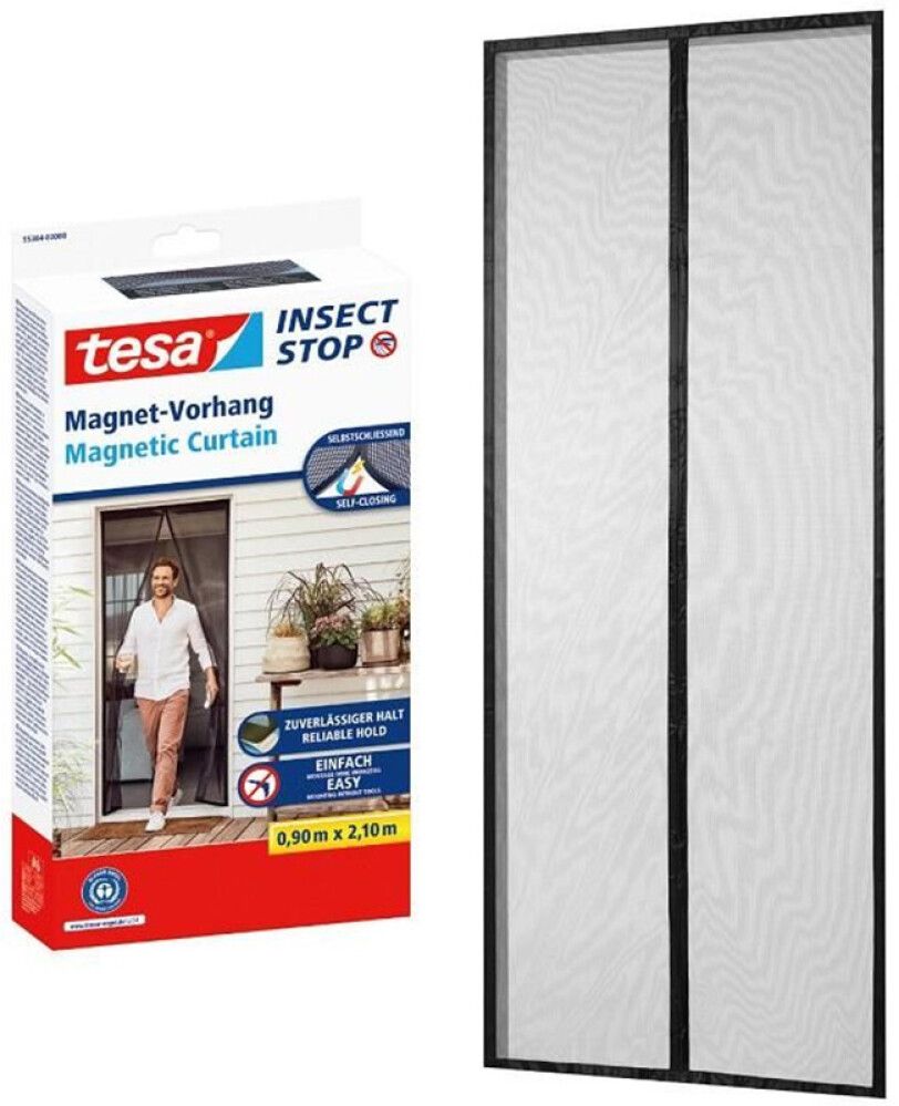 Magnetkardin uksele 0,9 m x 2,1 m, antratsiit