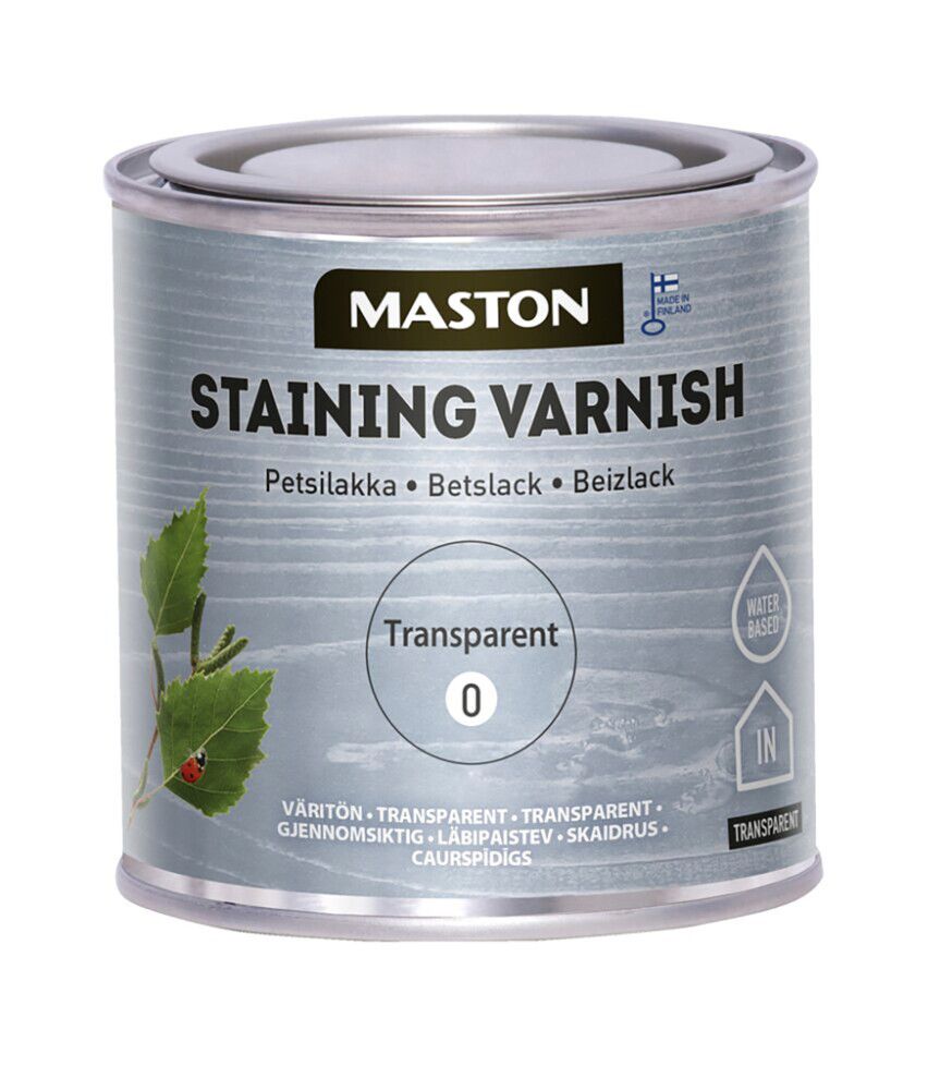 Peitslakk Maston Staining Varnish 250 ml 0 värvitu