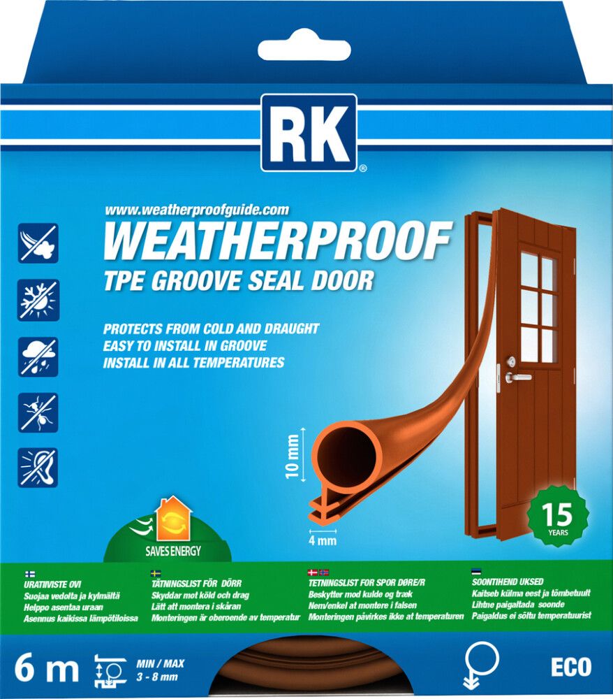 Uksetihend Rk 10 mm 6 m pruun