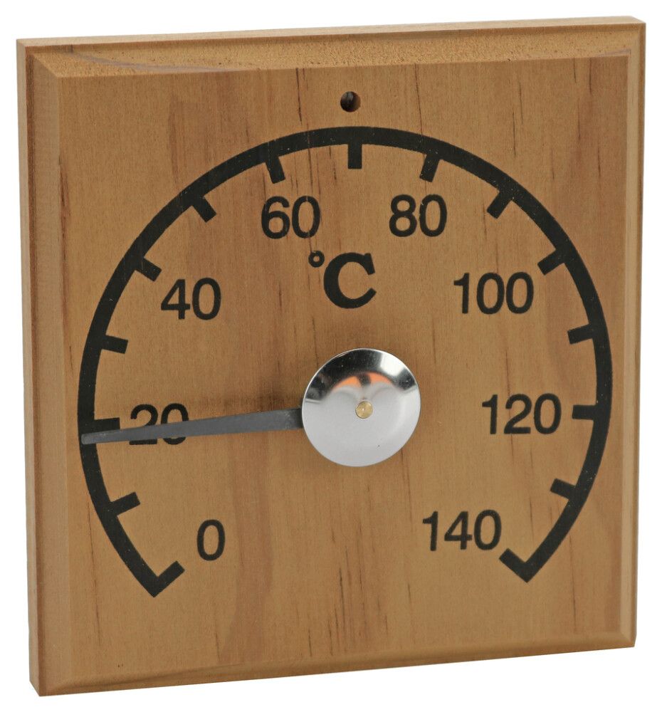 Sauna termomeeter Saunia pruun 12 x 12 cm