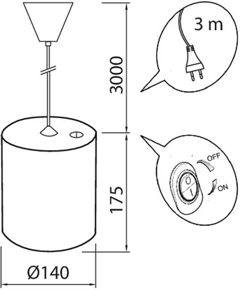 LED-taimevalgusti Airam Fiora