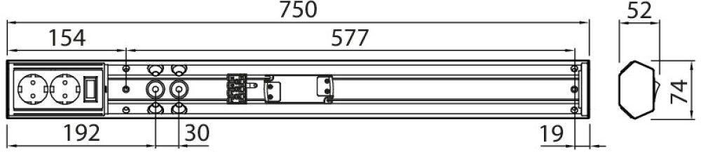 LED-üldvalgusti Airam Handy 750 IP21 11W 830/840 DSO WH