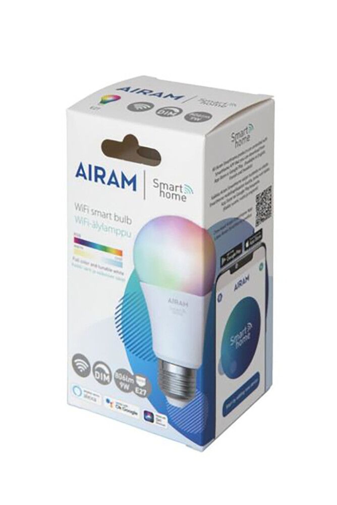 LED-lamp Airam Smart A60 RGB E27 806 lm