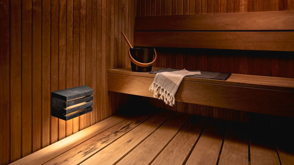 LED-saunavalgusti Airam Saunaled Hor must