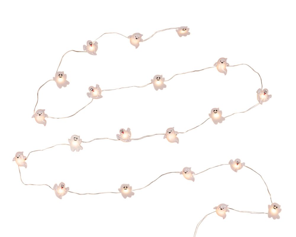 LED-kummitusvalguskett Airam  Huhuu 20-osaline 190cm valge