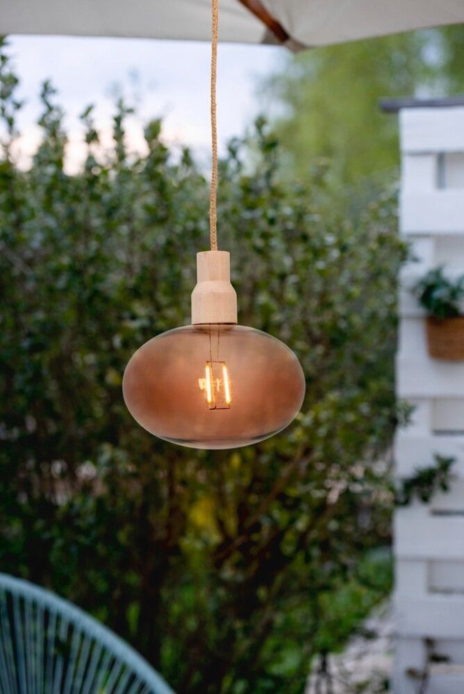 LED-dekoratiivne valgusti Airam Luoto pruun Ø 15 cm