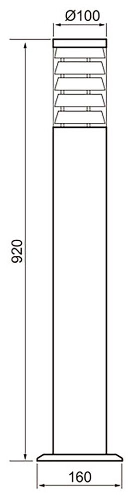Postvalgusti Airam Park Bollard