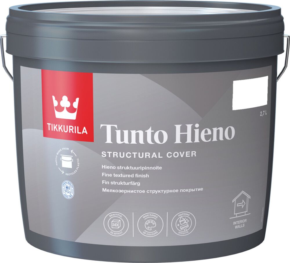 Struktuurvärv Tikkurila Tunto Hieno C Ainult toonimiseks
