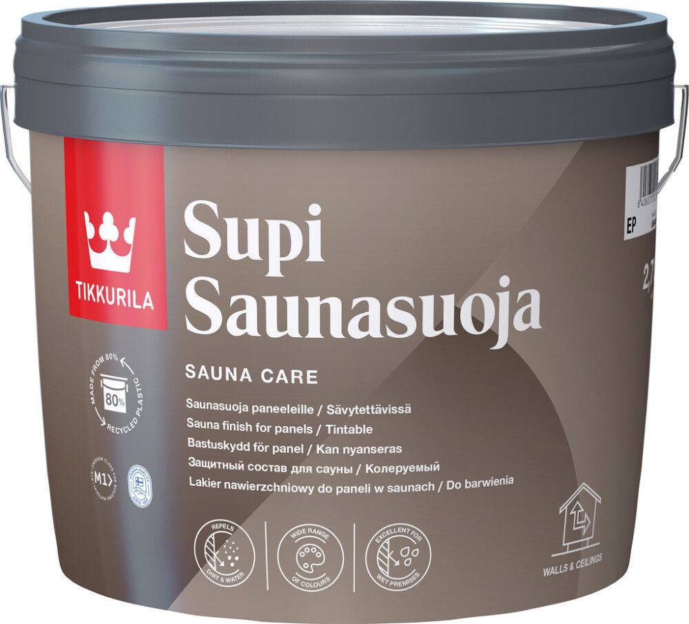 Saunakaitseaine Tikkurila Supi Saunasuoja 2,7 l