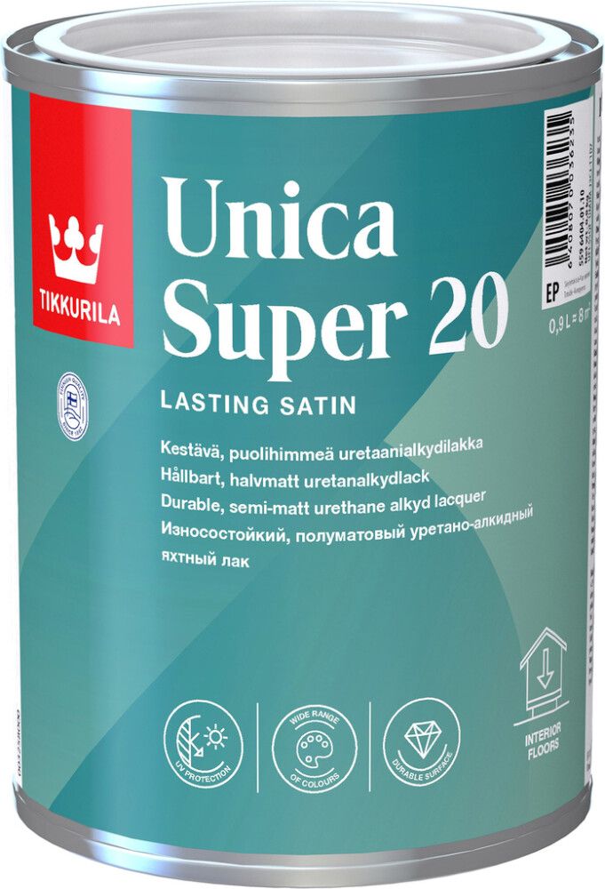 Puidulakk Tikkurila Unica Super 20 poolmatt