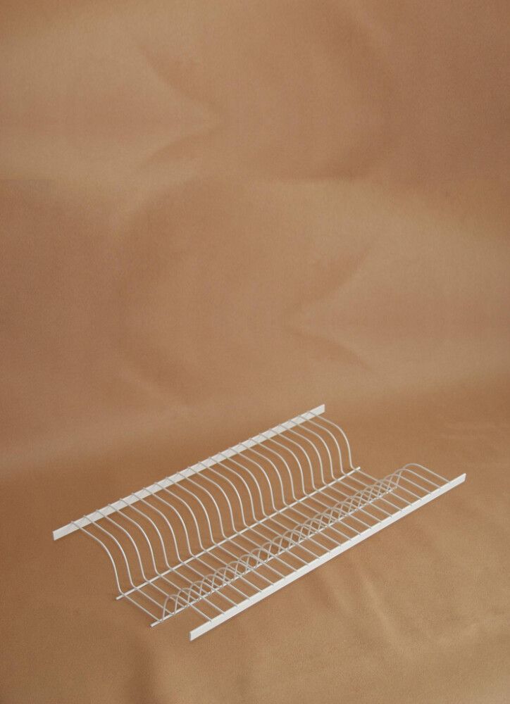 Nõudekuivatusrest taldrikutele valge 565 mm