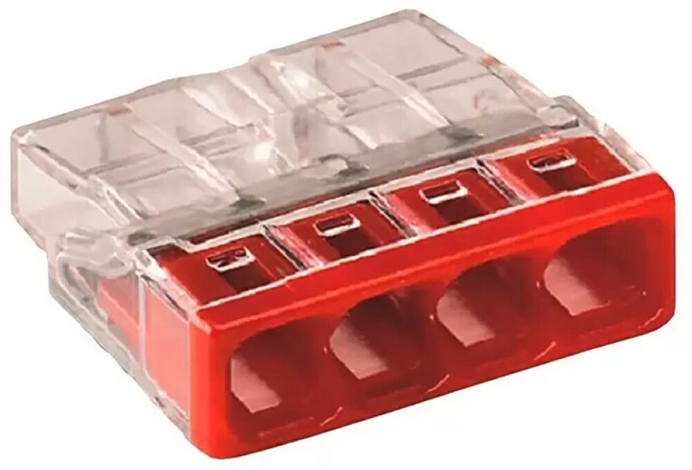 Klemmid Wago Compact 2273-204 punane 100 tk