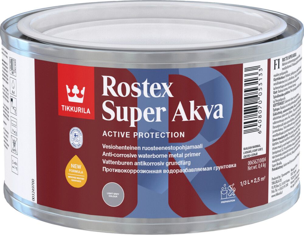 Korrosioonivastane kruntvärv Rostex Super Akva