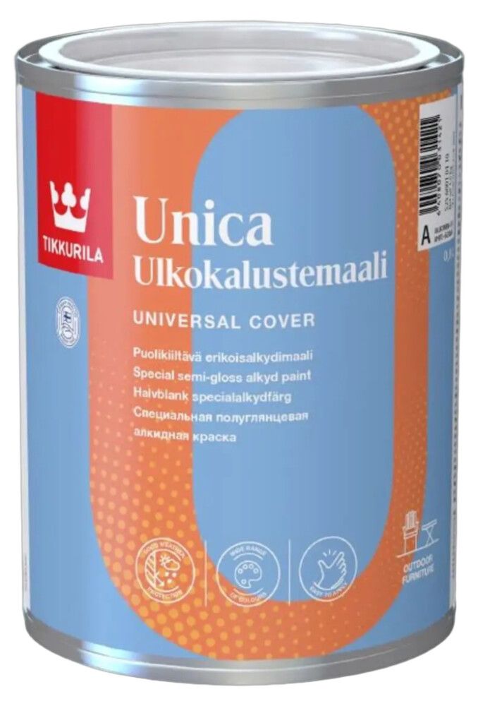 Välismööblivärv Tikkurila Unica Ulkokalustemaali C toonitav  - 0,9 l                       