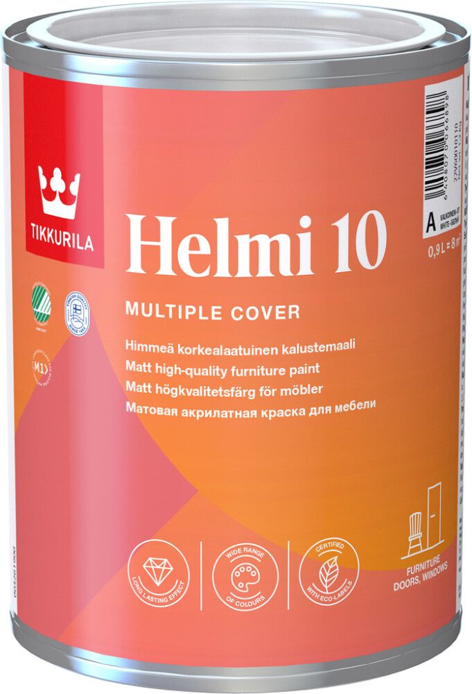 Mööblivärv Tikkurila Helmi 10 A valge