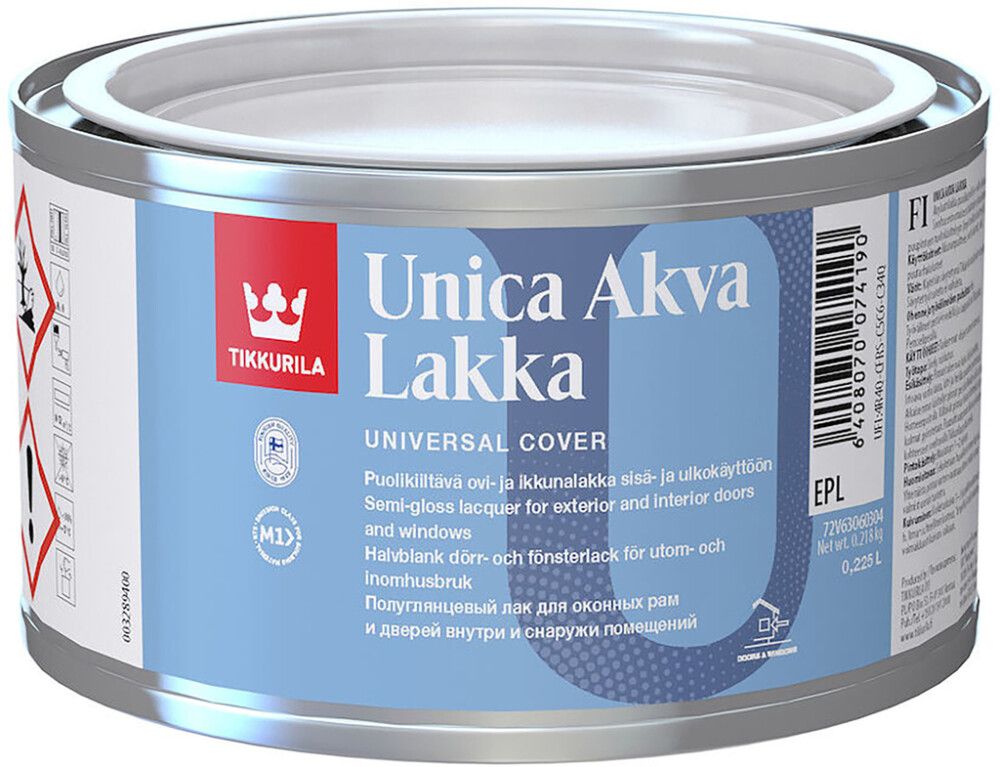 Ukse- ja aknalakk Tikkurila Unica Akva