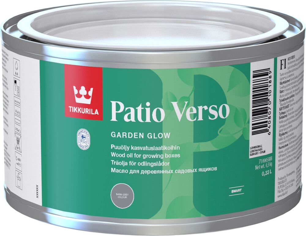 Puiduõli Tikkurila Patio Verso hall 0,33 l