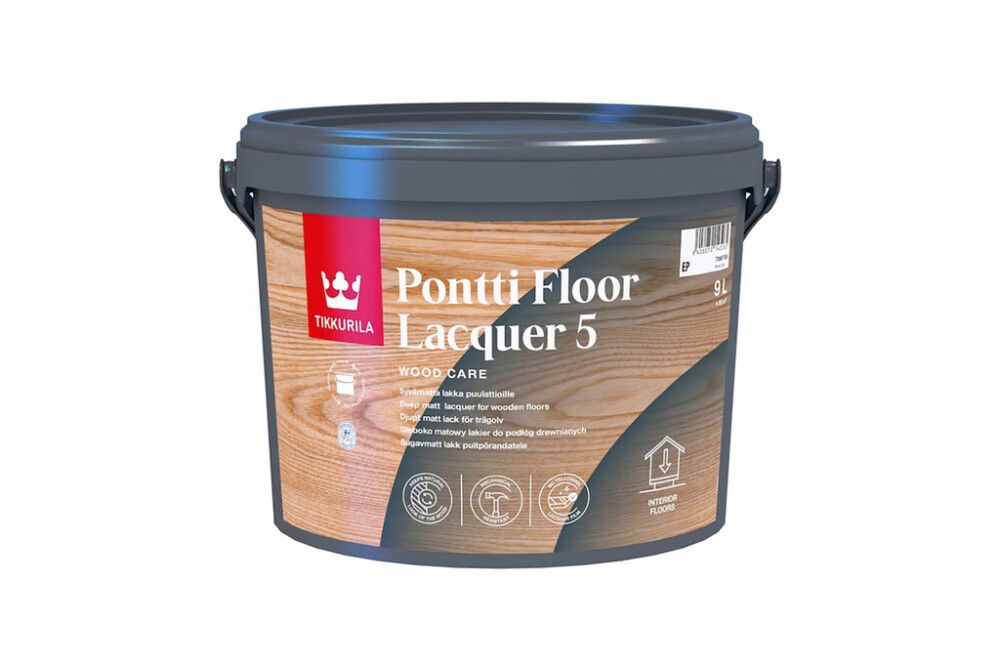 Puitpõrandalakk Tikkurila Pontti Floor Lacquer 5 9 l