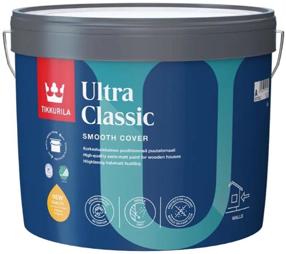 Puitfassaadivärv Tikkurila Ultra Classic C ainult toonimiseks 2,7 l