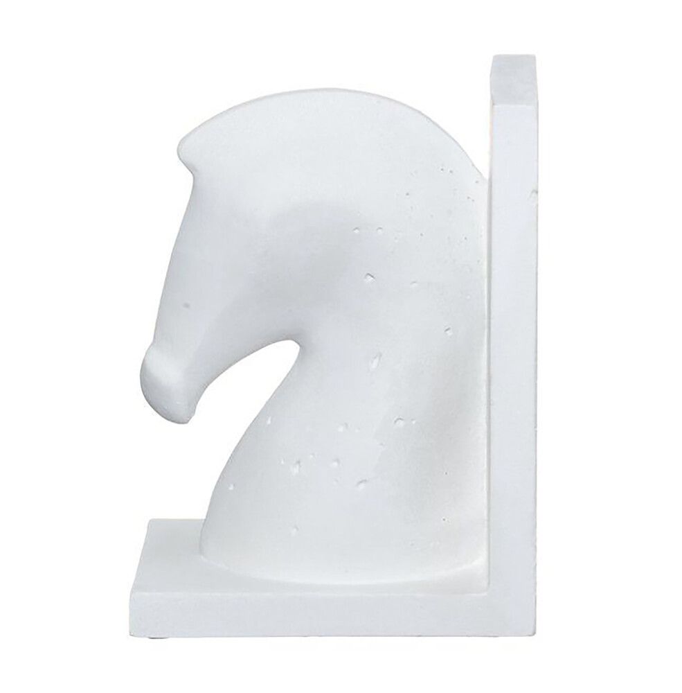 Raamatutugi 4living Hobused 2 tk, valge