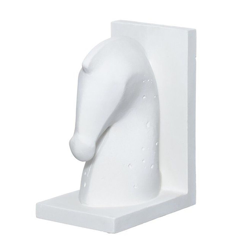 Raamatutugi 4living Hobused 2 tk, valge