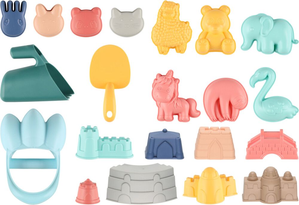 Liivakasti mänguasjad Play 20 tk