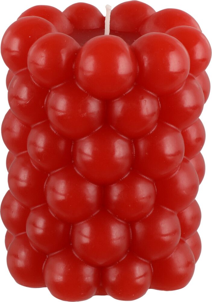 Küünal mullid 7 x 9 cm, tumepunane