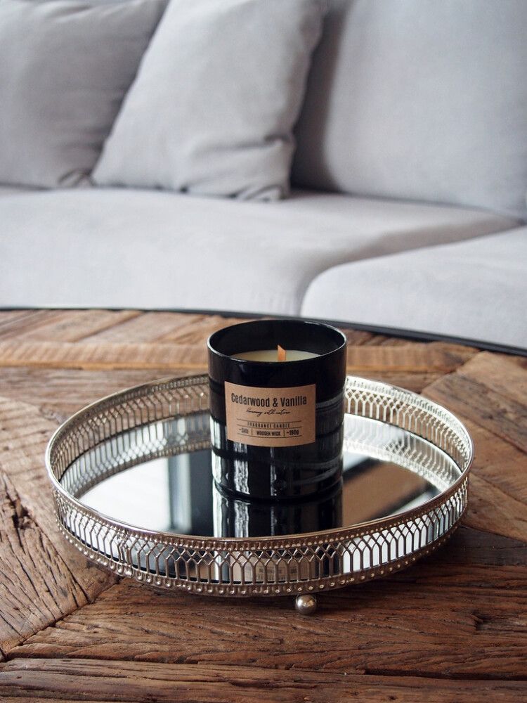 Küünlaalus Peegel 20 x 20 x 4,7 cm